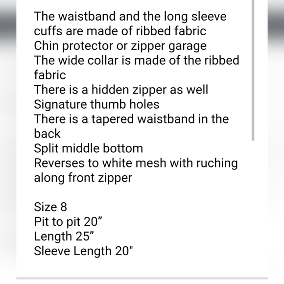 Lululemon Raja Reversible Jacket Size 8 - Picture 9 of 9